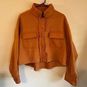 Miss Love Cropped Fleece flannel, size M